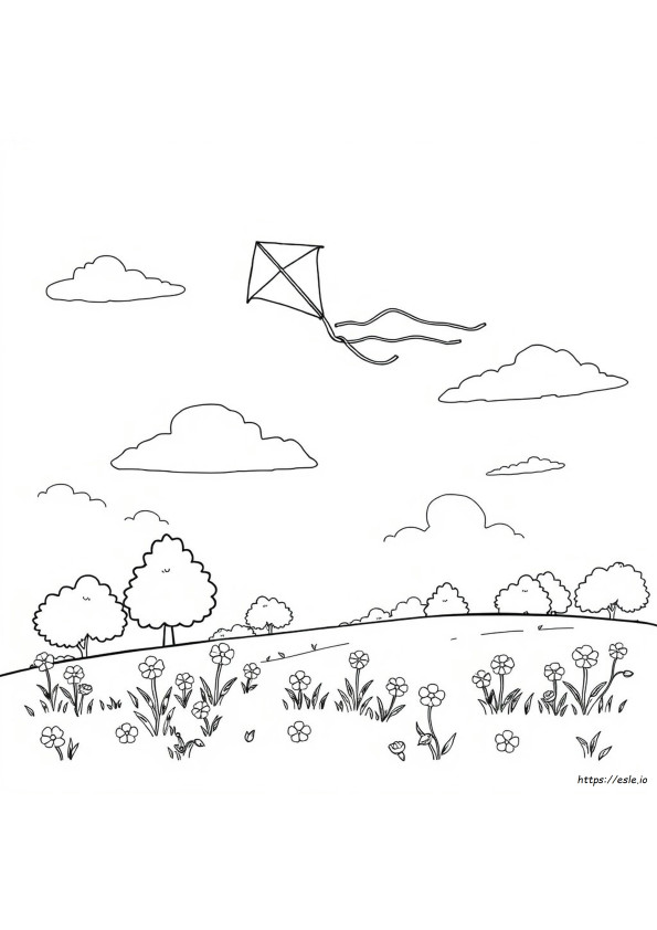 Desenho De Pipa Para Colorir