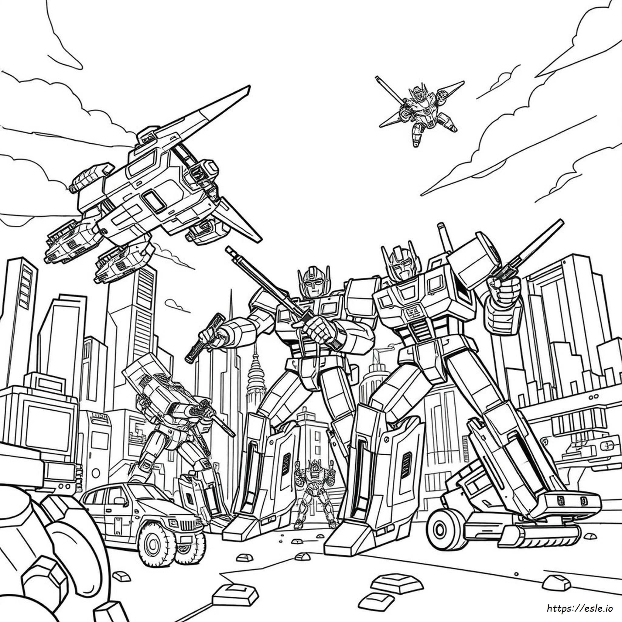Transformers War For Cybertron Coloring Pages
