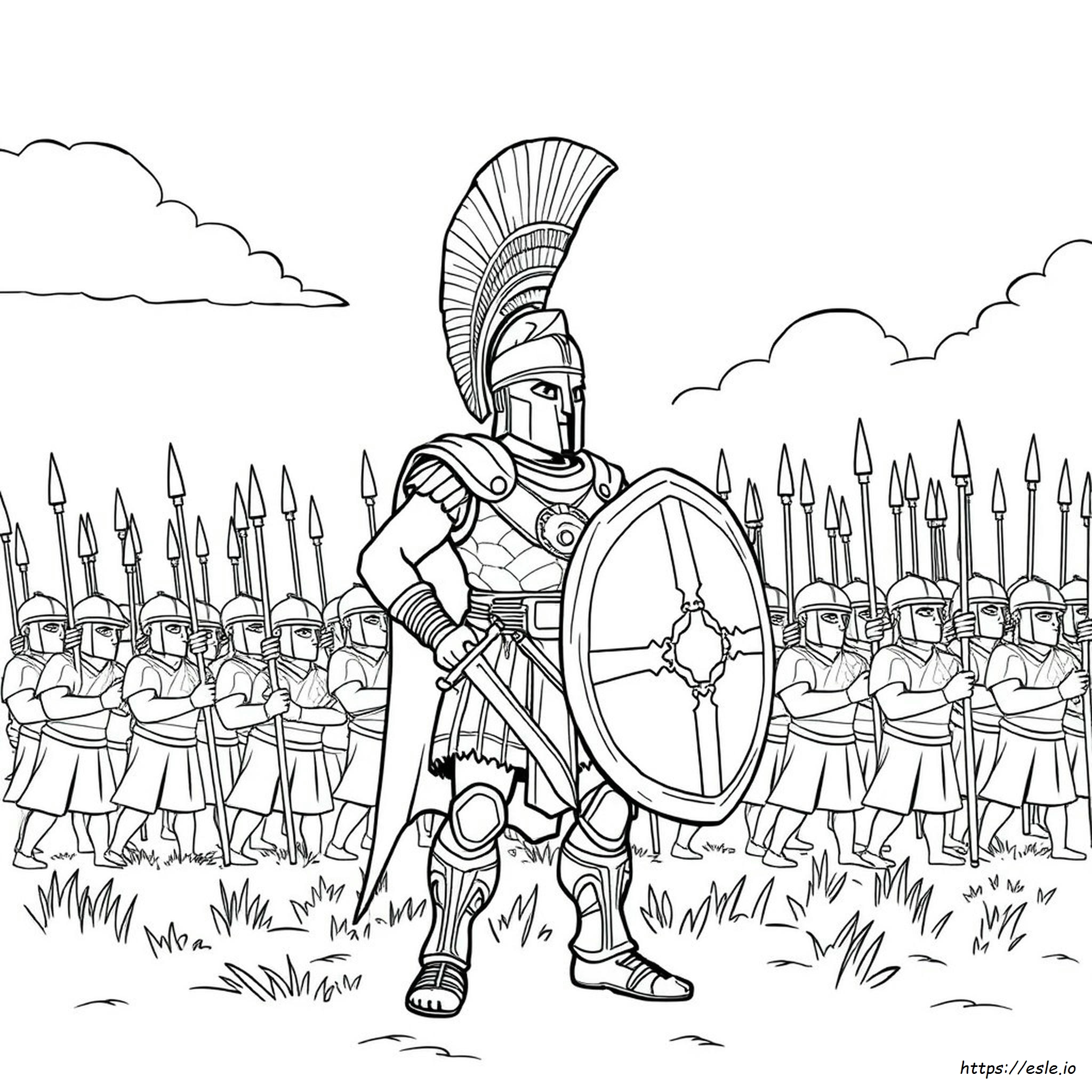 Spartan Warrior Coloring Pages
