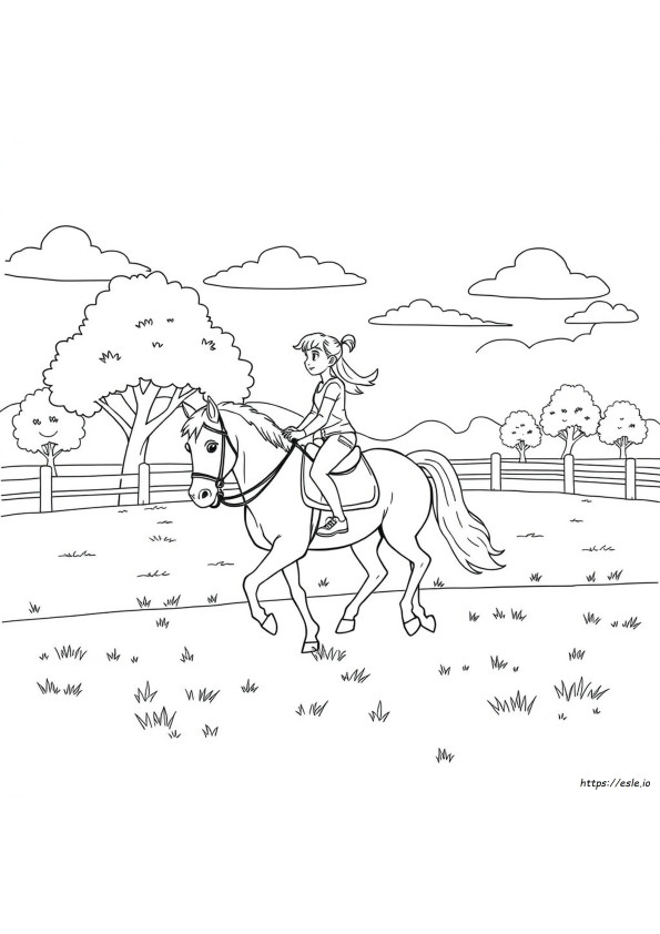 Equestrian Coloring Pages