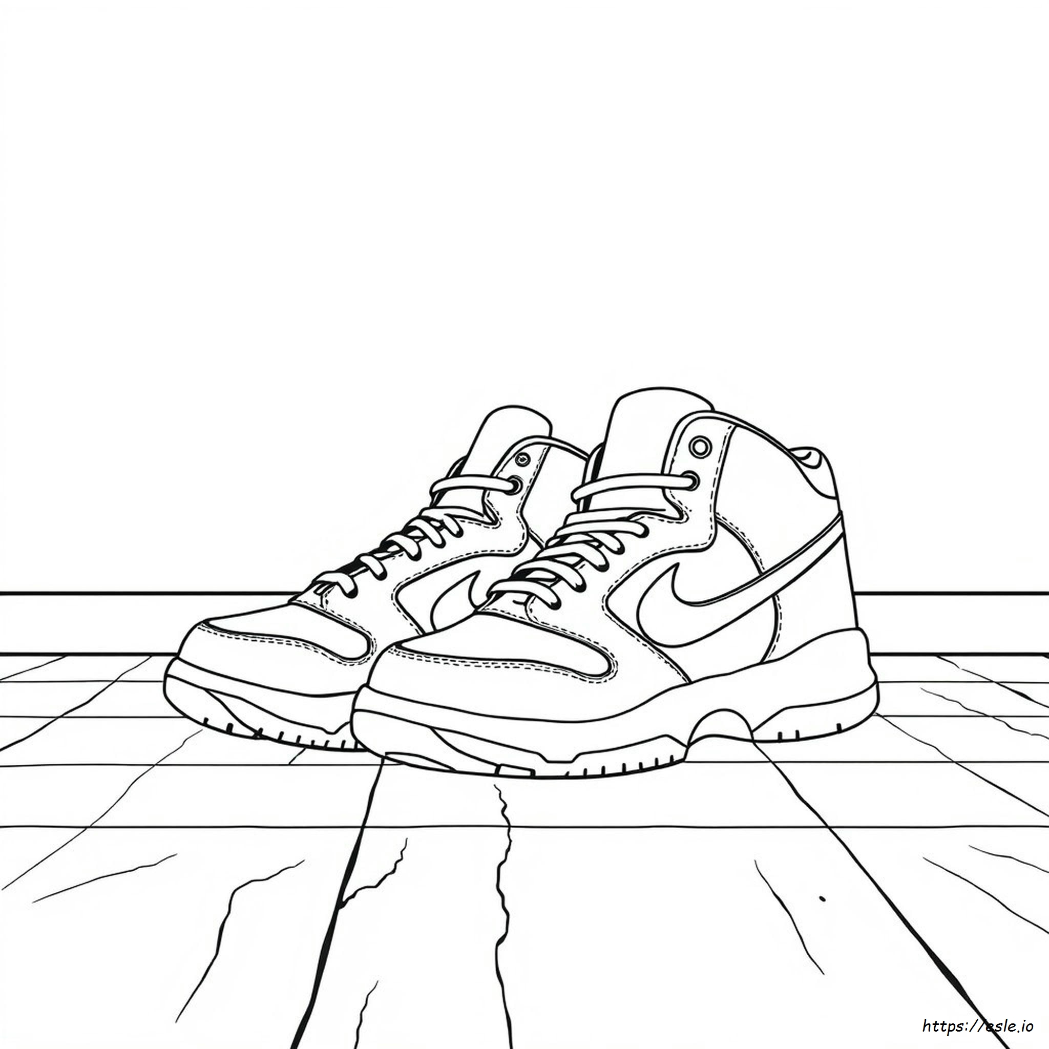Michael Jordan Shoes Coloring Sheets