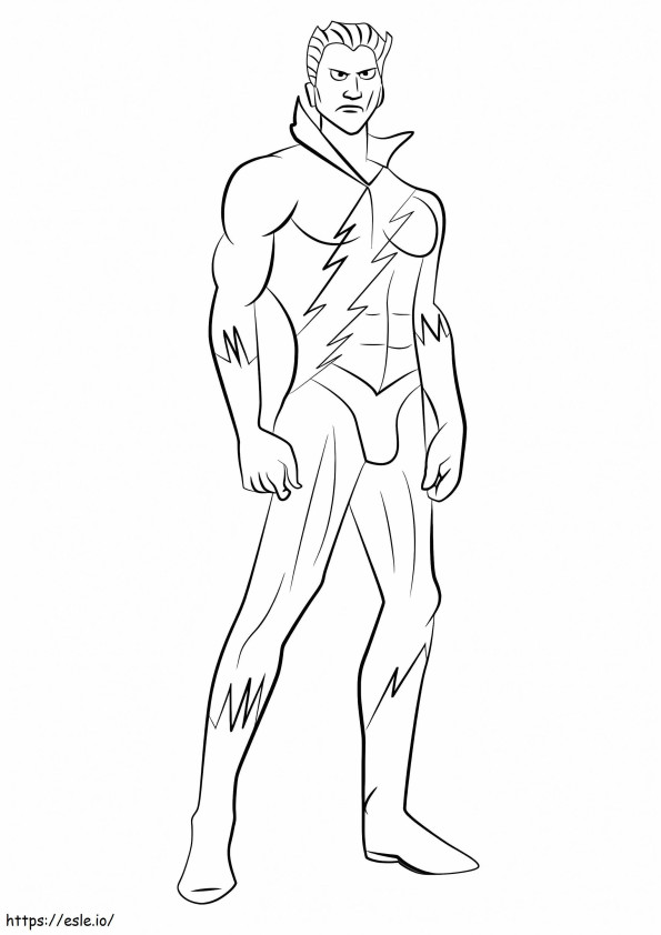 Quicksilver Looks Cool coloring page