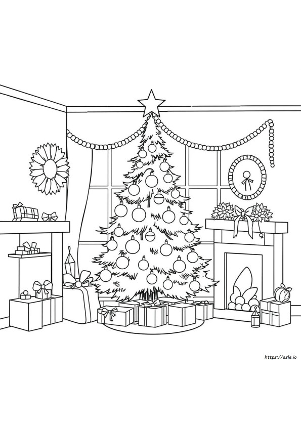 Easy Christmas Coloring Pages Free