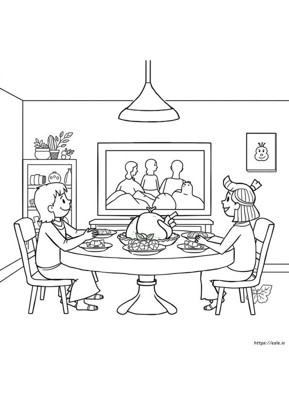 Tv Show Thanksgiving Coloring Pages