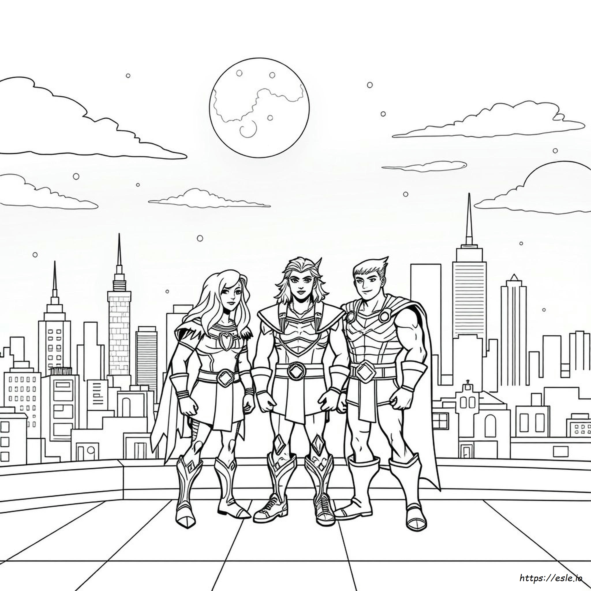 Coloring Pages Jovenes Titanes Para Colorear