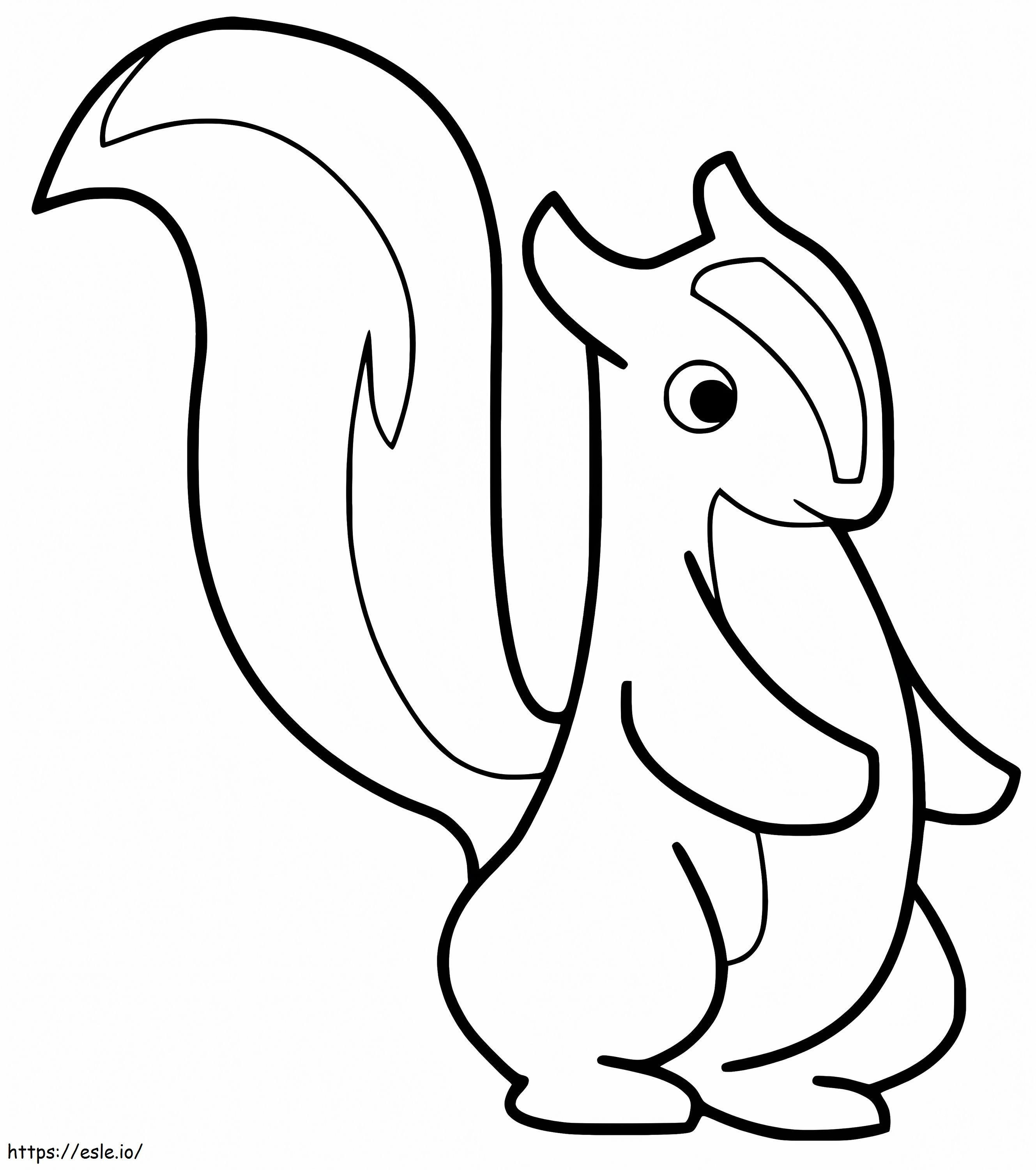 Lovely Skunk coloring page