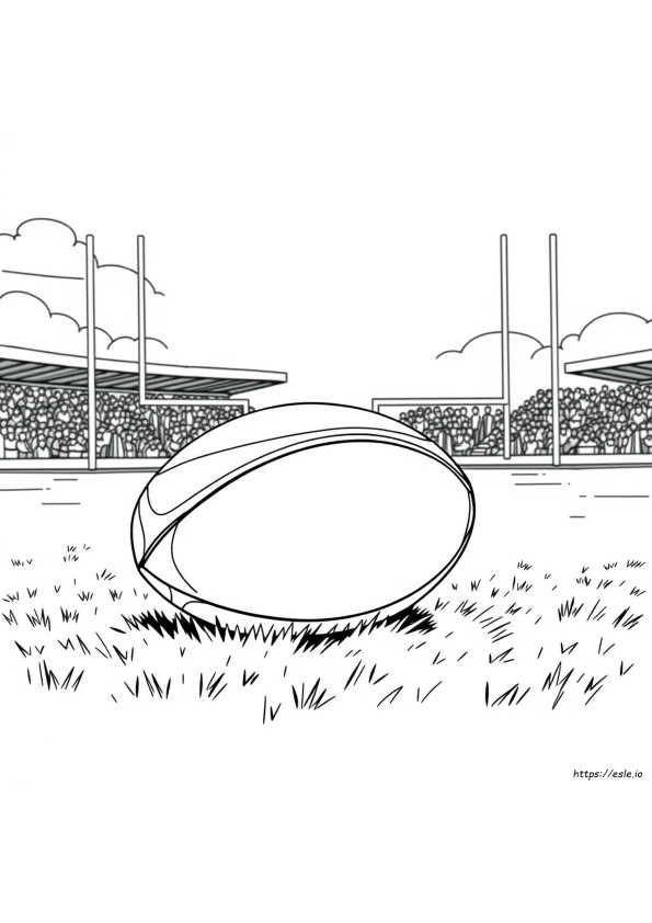 Mingea De Rugby Planse De Colorat