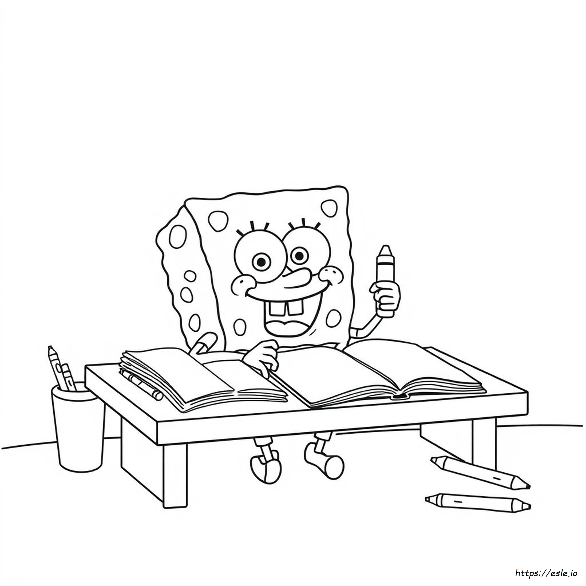 Spongebob Squarepants Untuk Diwarnai