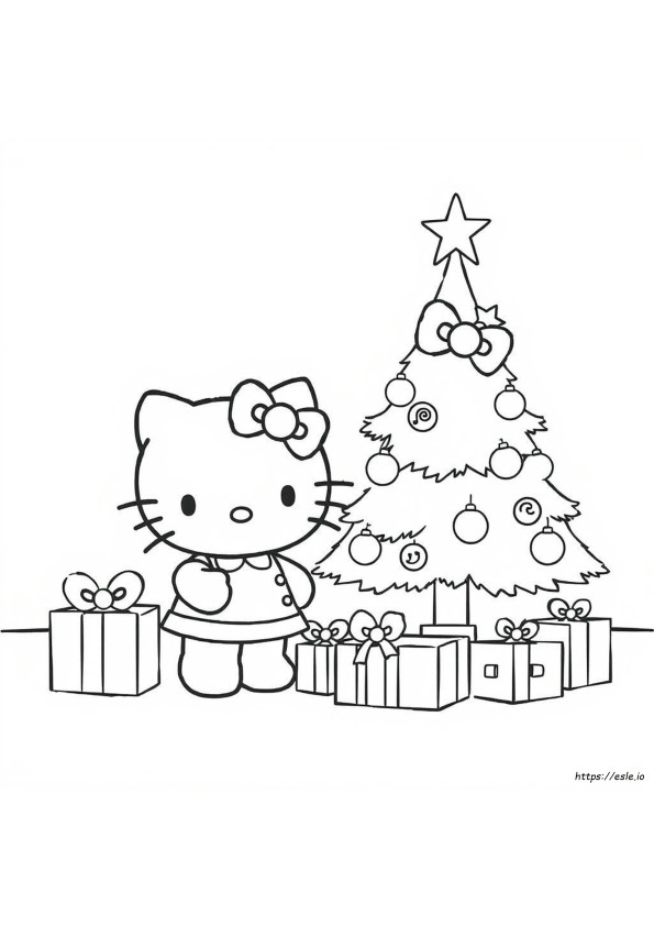 Hello Kitty Christmas Coloring Pages Printable Pdf