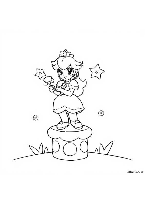 Super Mario Peach Värityskuva