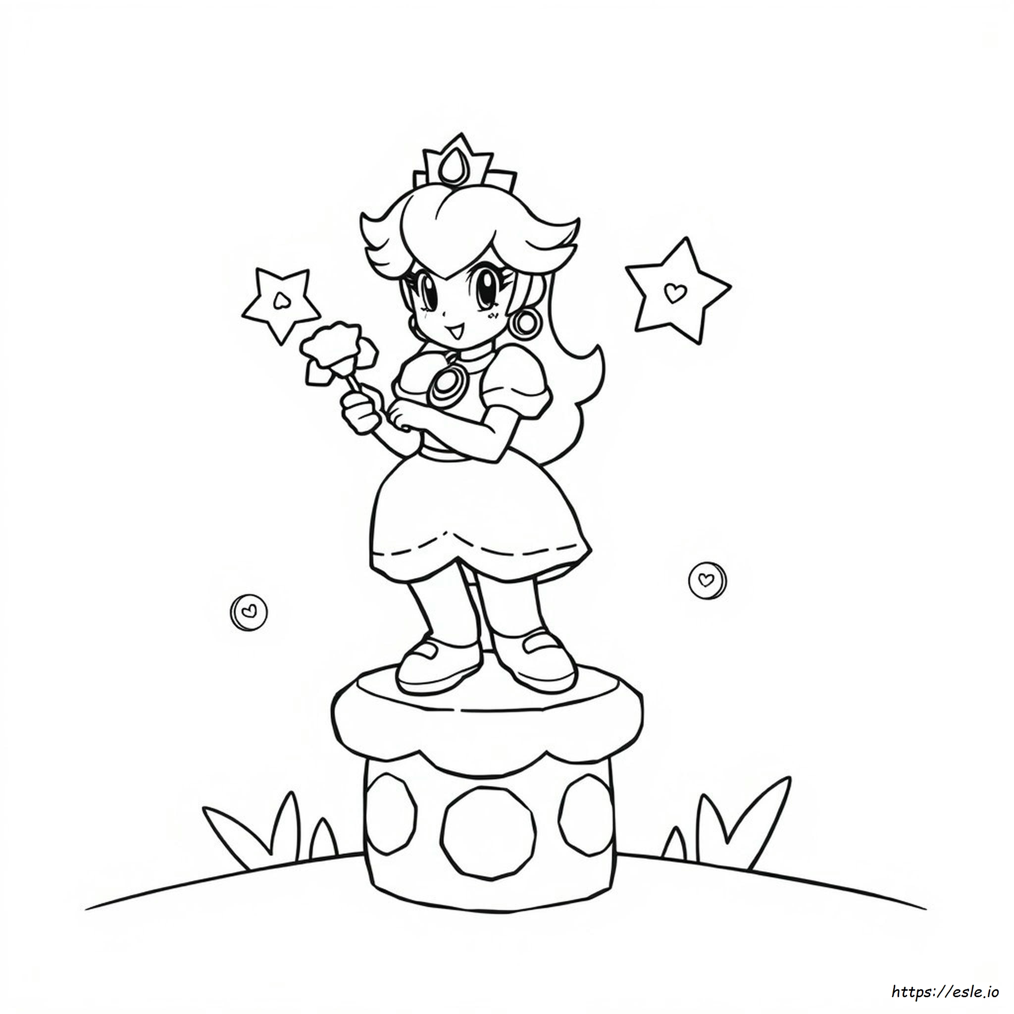 Super Mario Peach Ausmalbilder