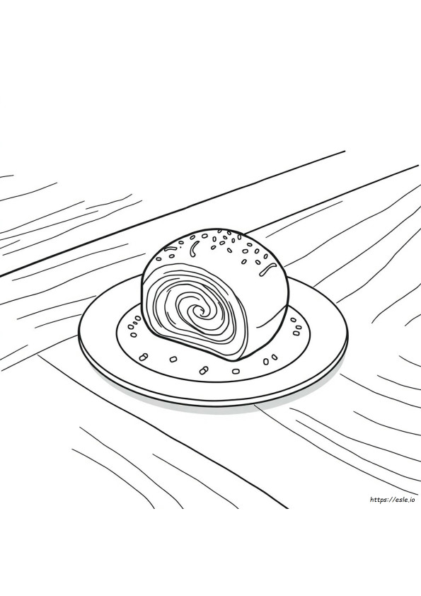 Korvapuusti Värityskuva
