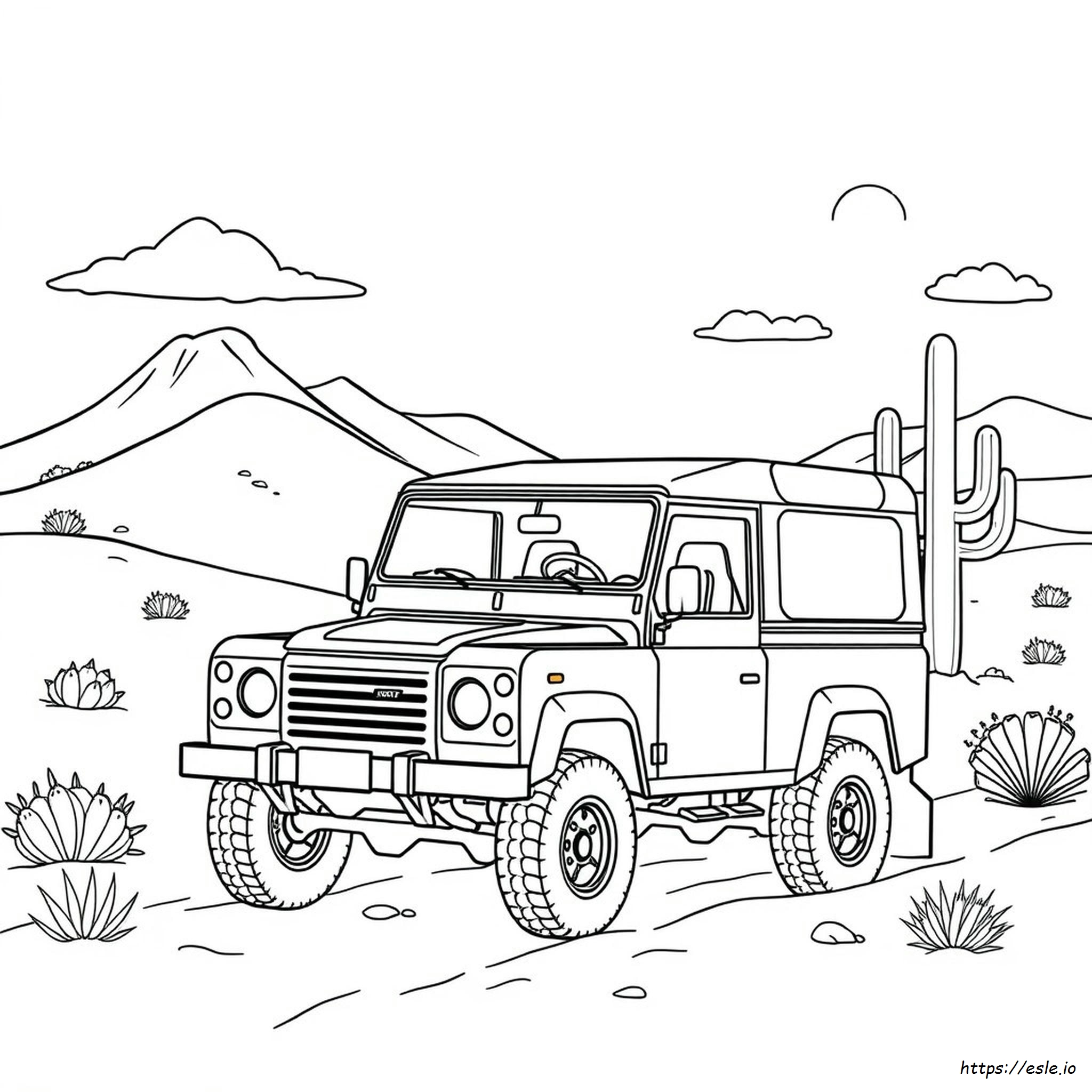 Land Rover Coloring Page Printable