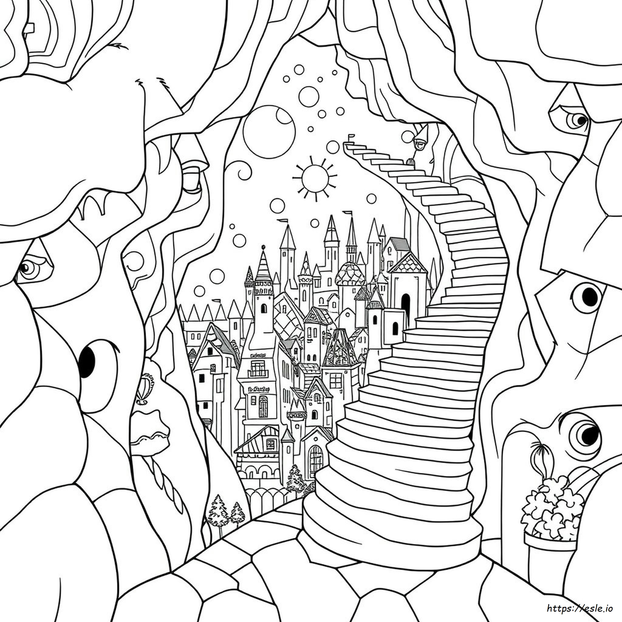 Escher Coloring Page