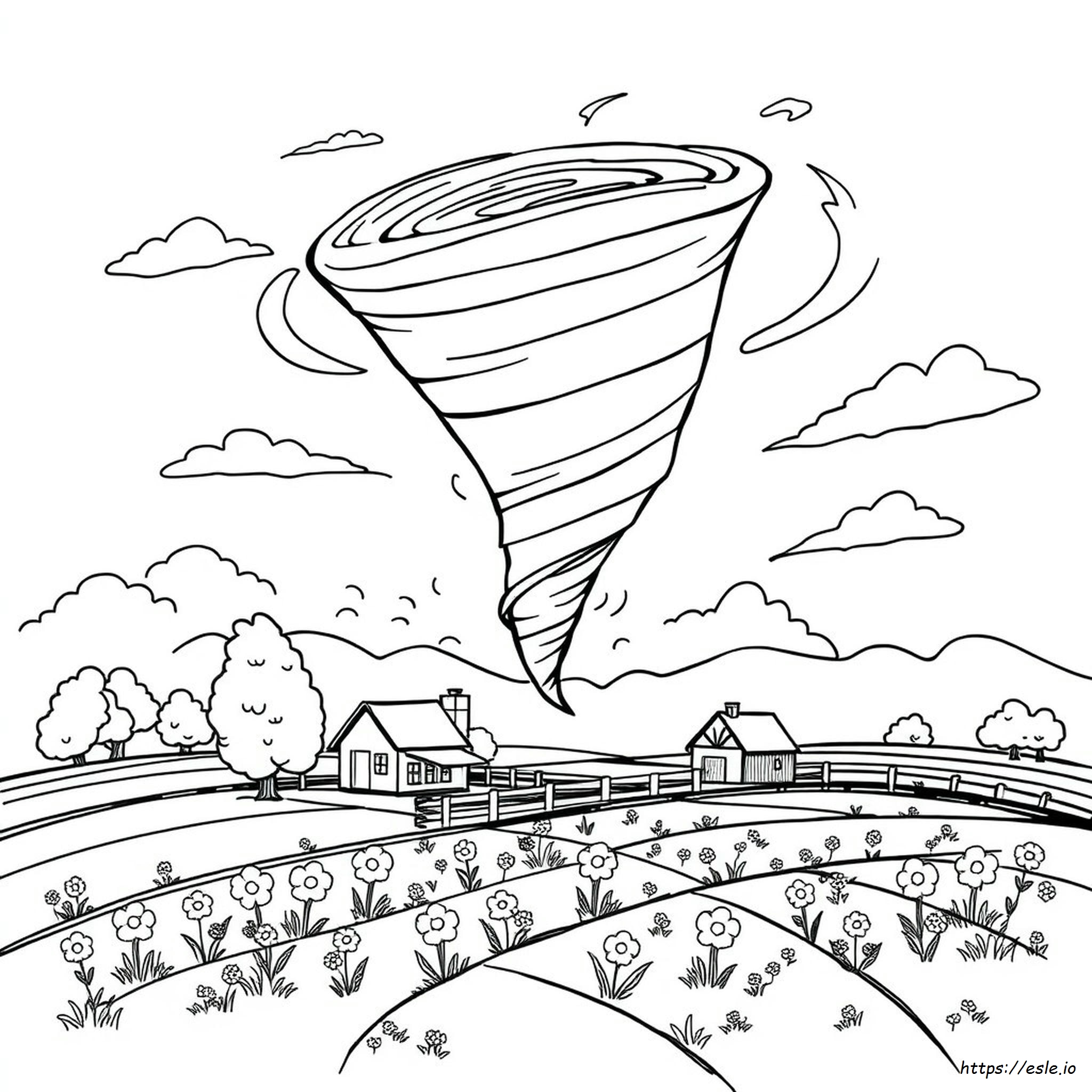 Twister Tornado Coloring Pages