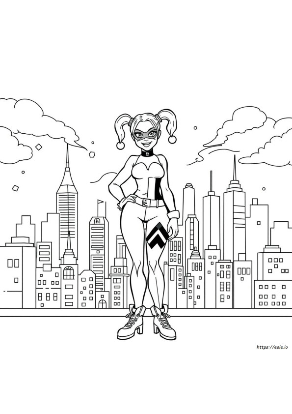 Kolorowanka Harley Quinn