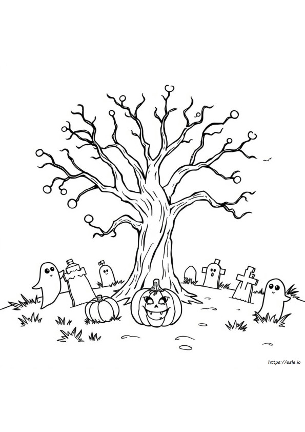 Desenhos Simples E Gratuitos De Halloween Para Colorir