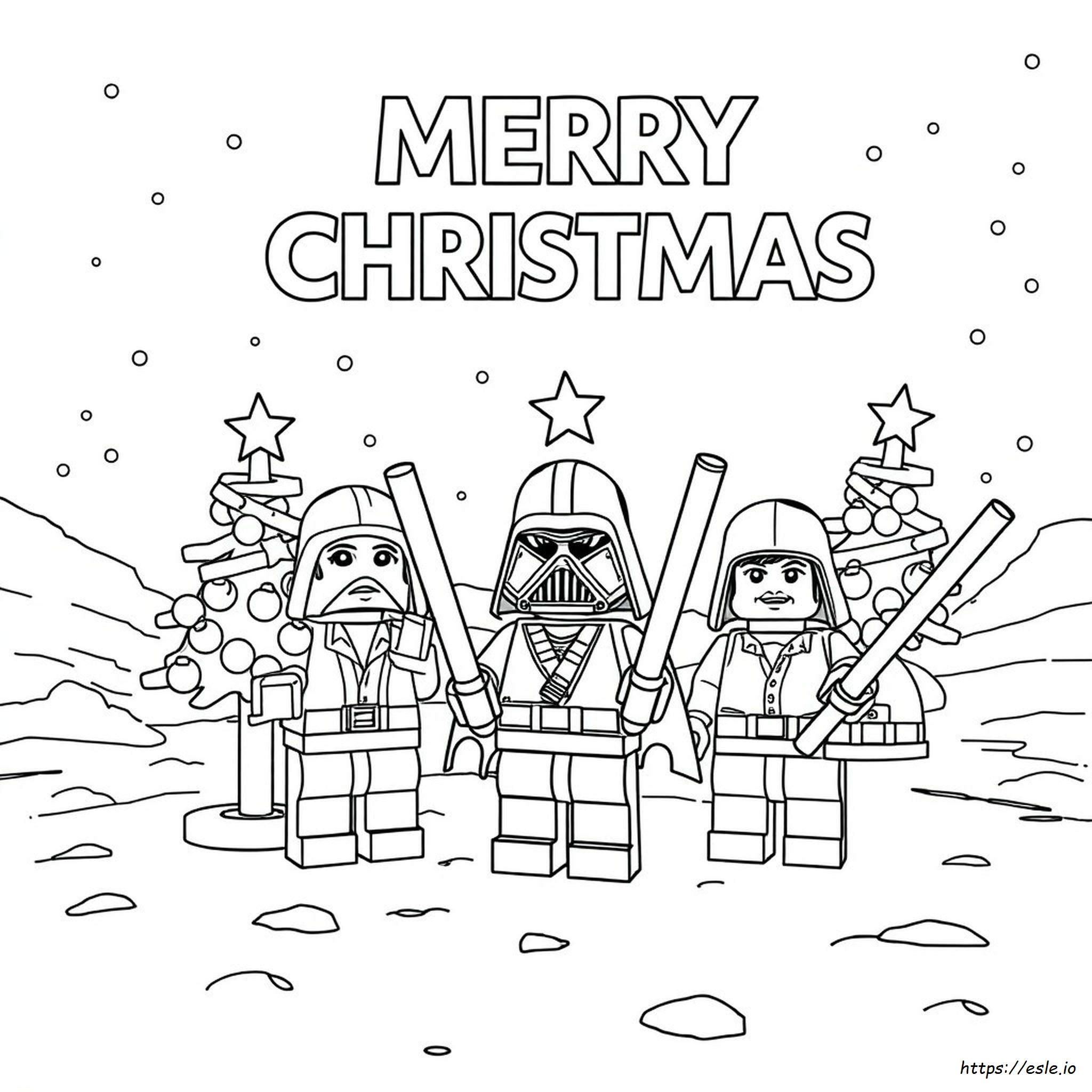 Merry Christmas Lego Star Wars Christmas Coloring Pages
