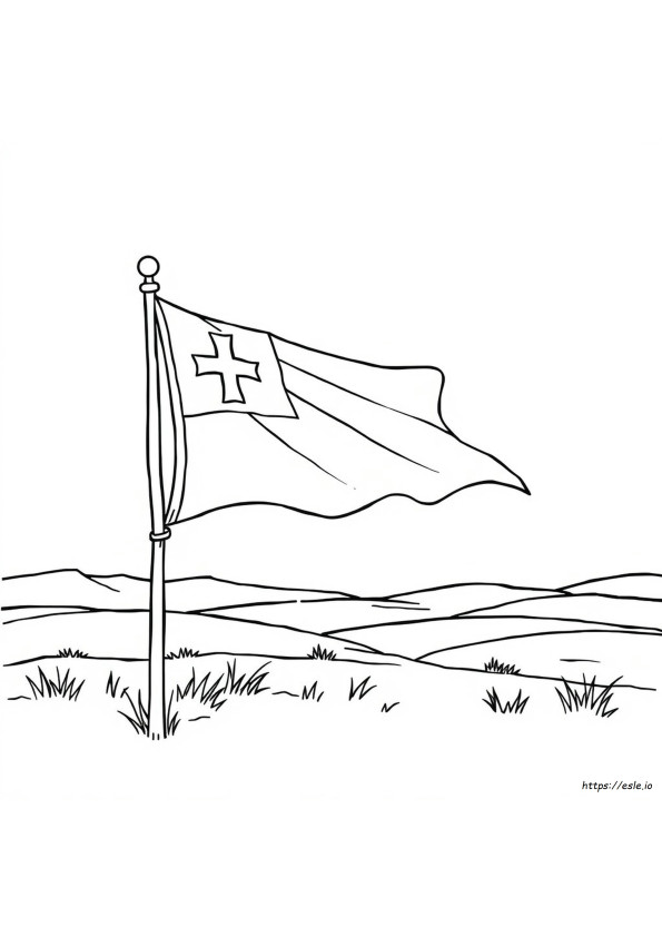 Bandiera Coloniale Da Colorare