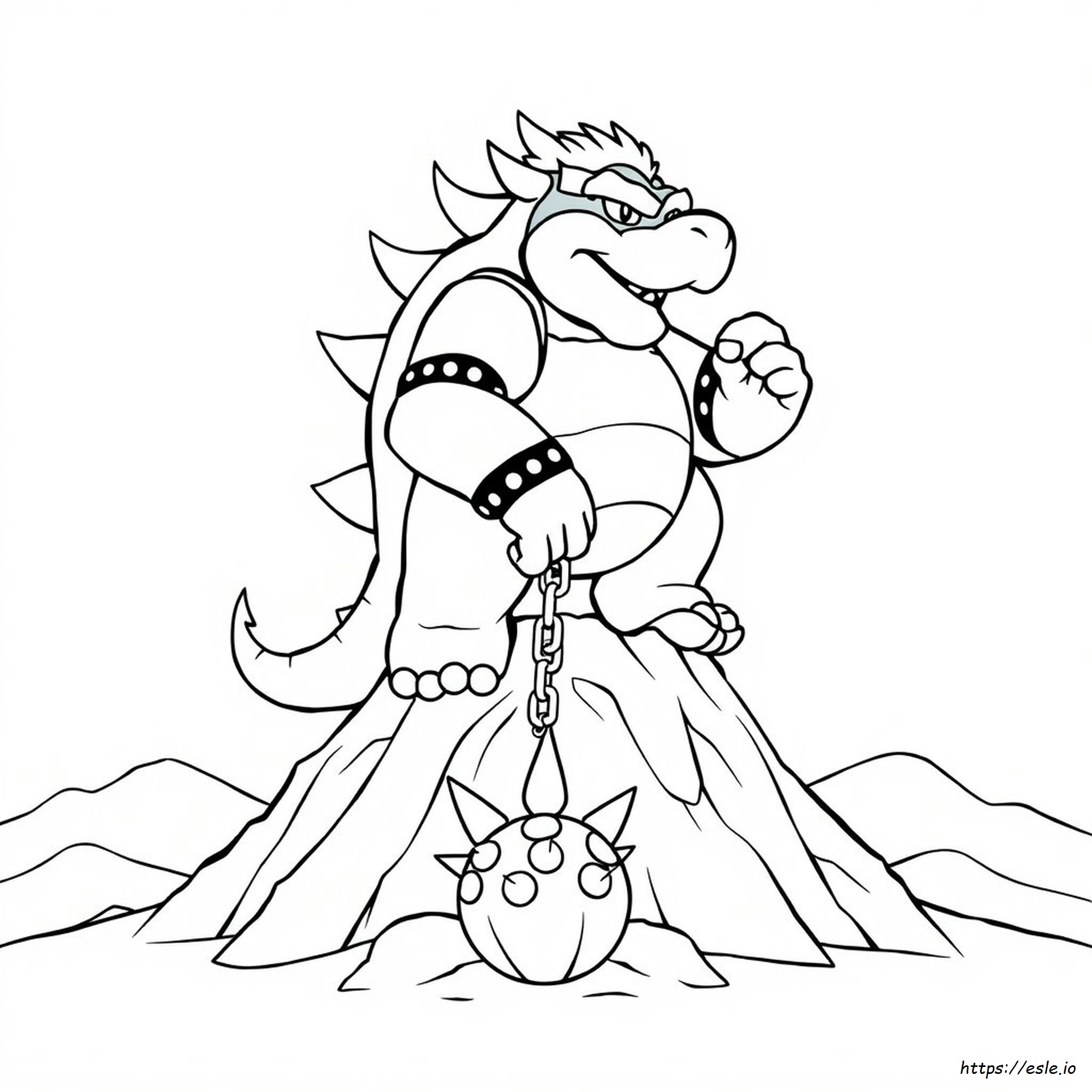 Bowser Da Colorare E Stampare