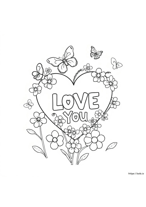 Free Coloring Pages I Love You