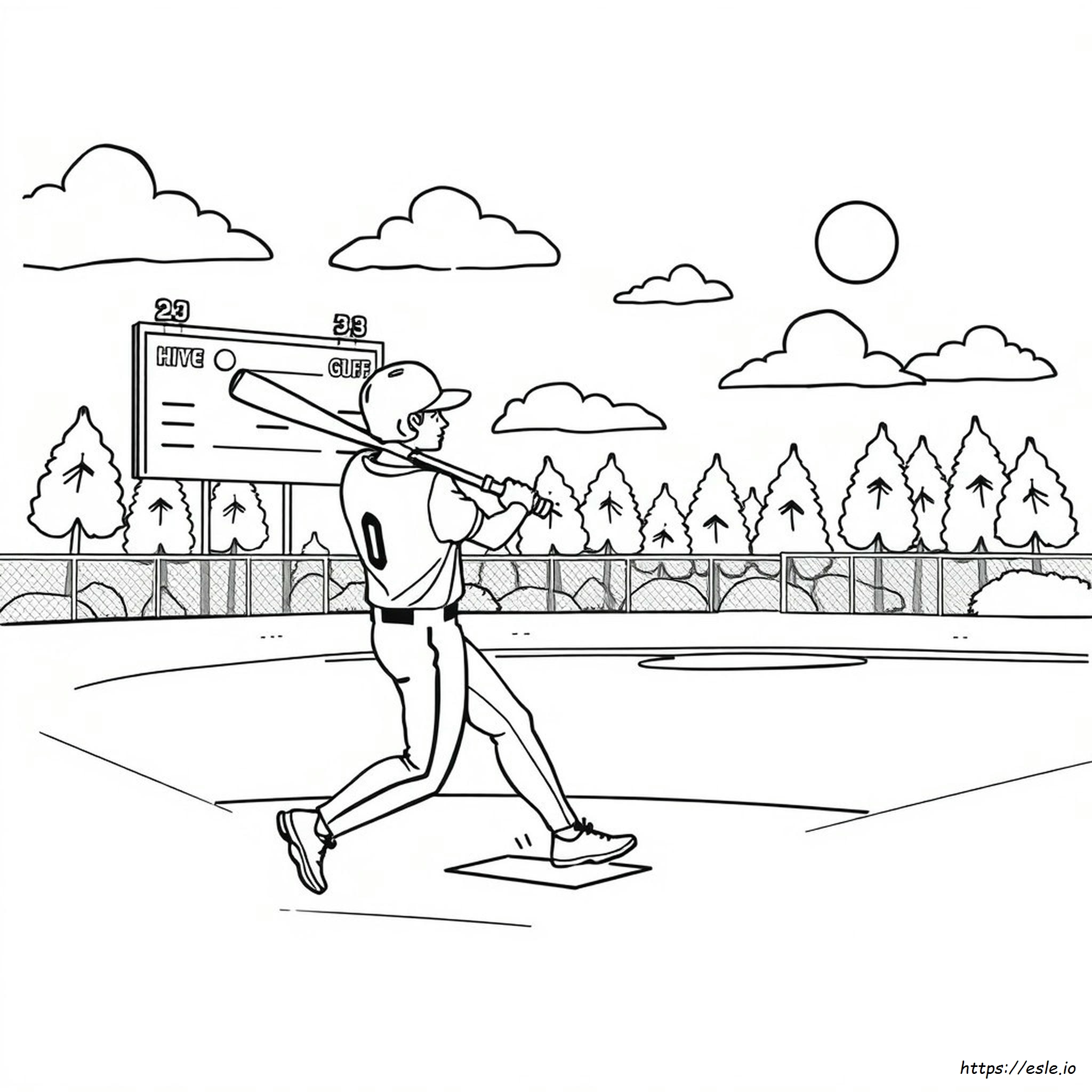 Baseball Coloring Pages For Kids