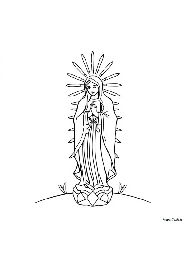 Virgen De Guadalupe Coloring Sheet