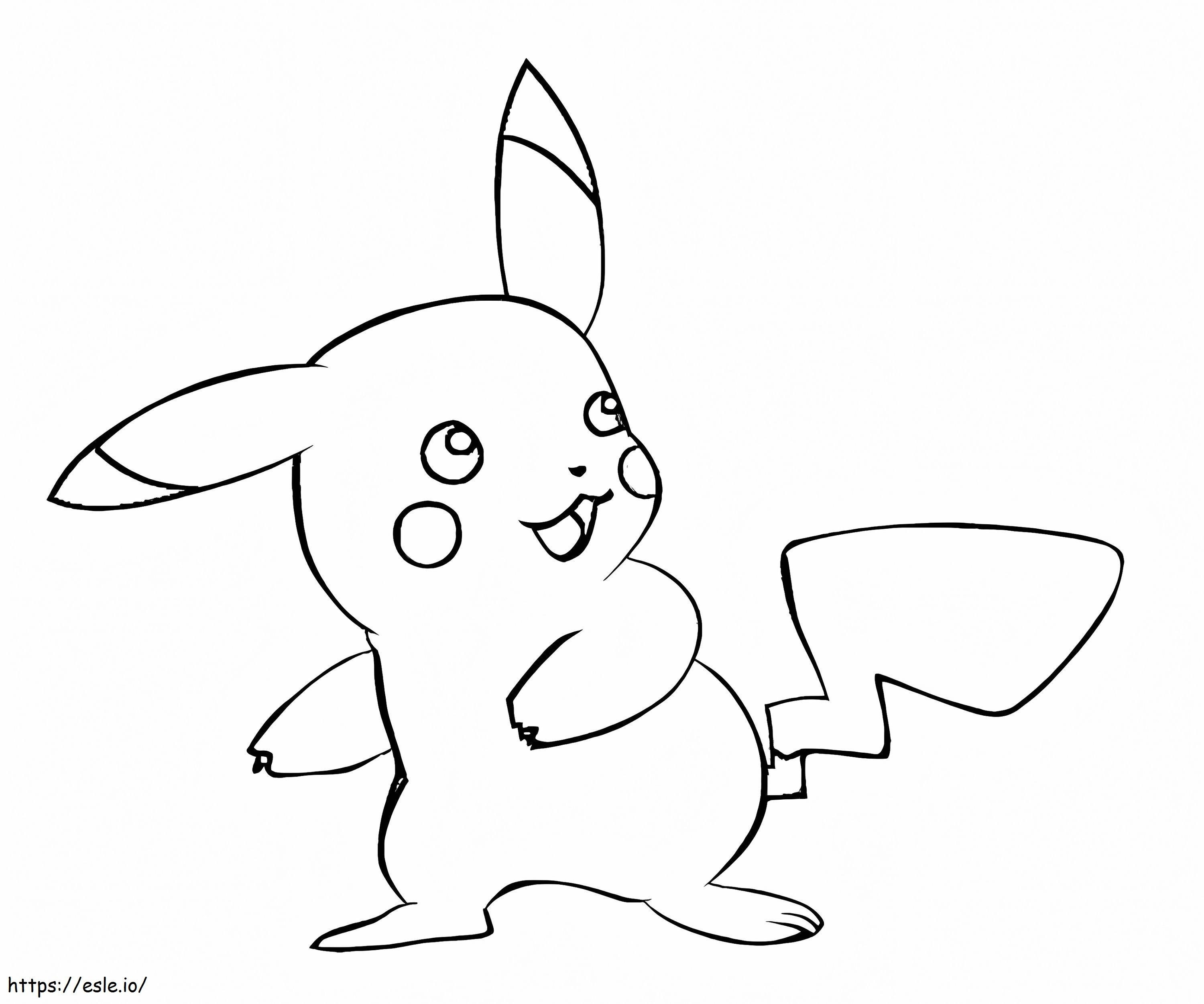 Pikachu para colorear