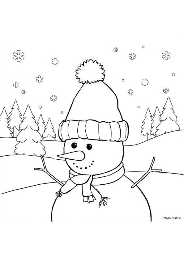 Wintermütze Ausmalbilder