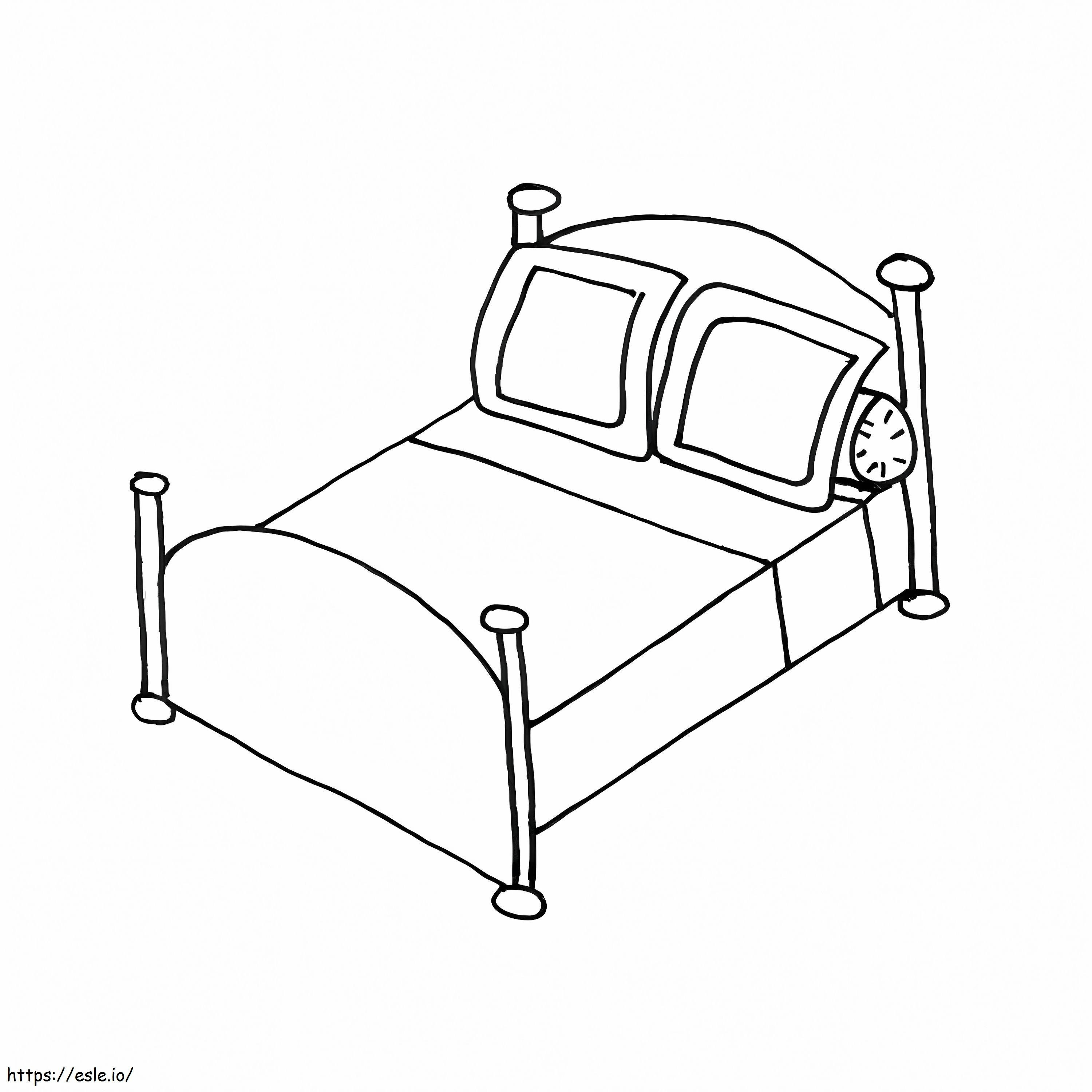Bed 7 coloring page