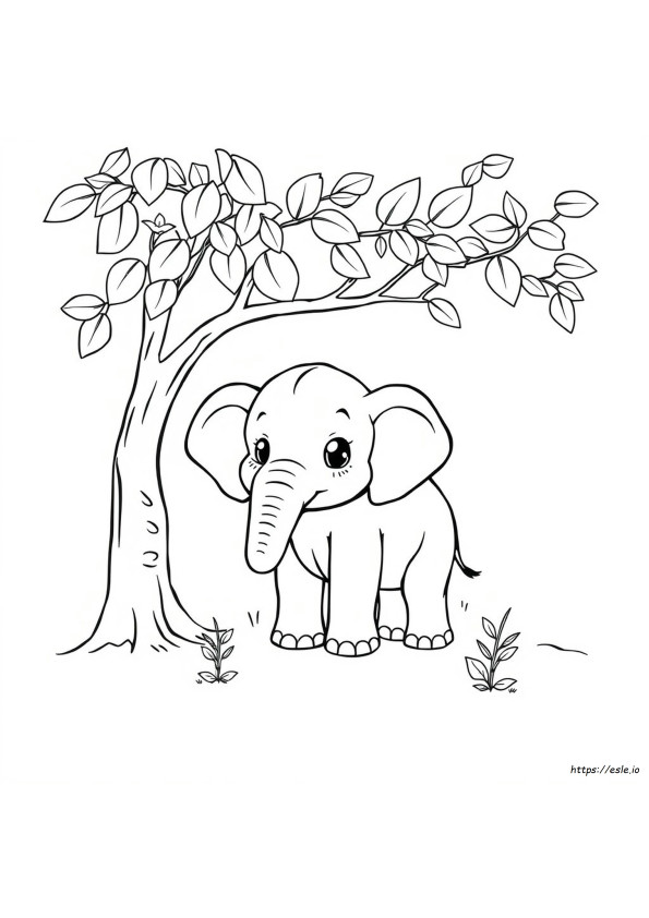 Elefante Para Colorir