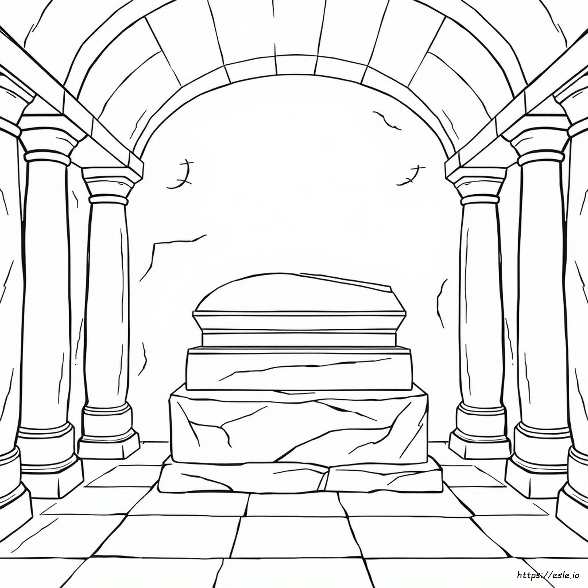 Sarcophagus Coloring Page