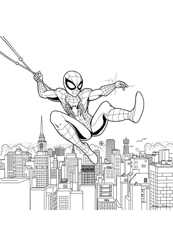 Spiderman Miles Morales Coloring