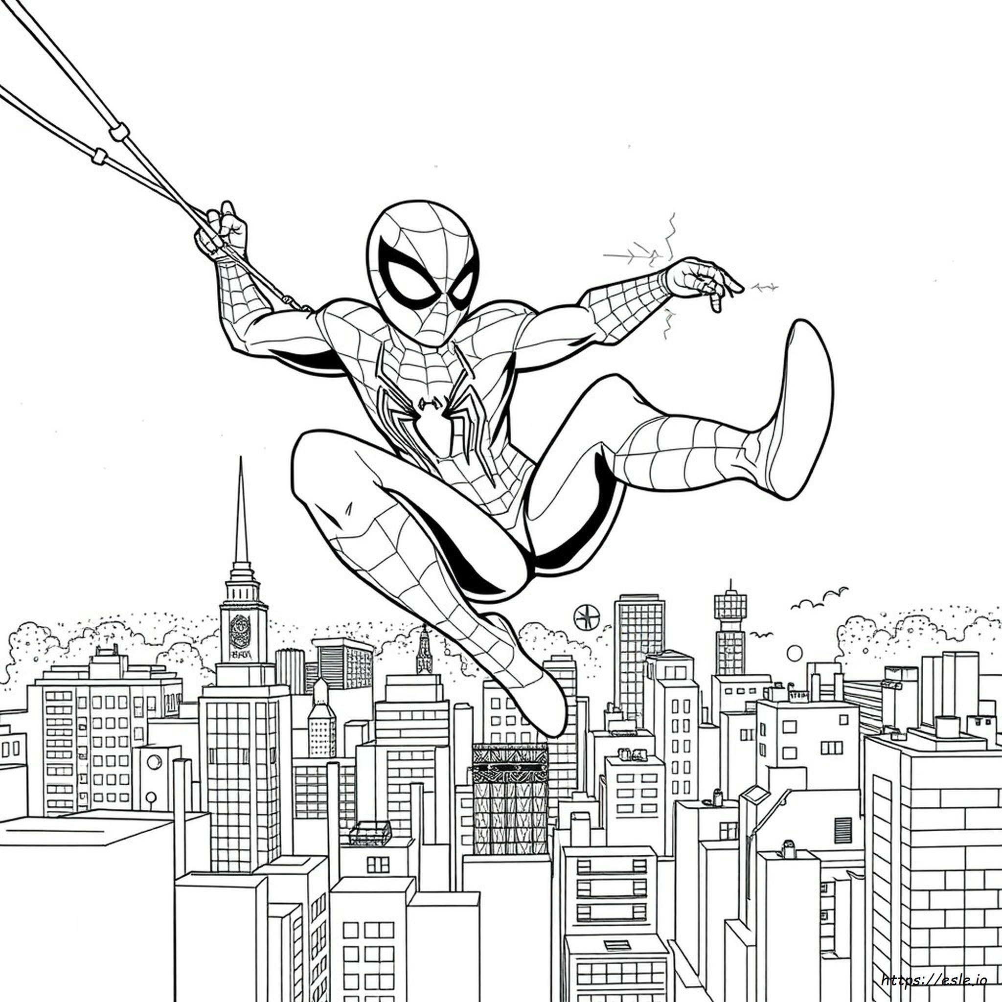 Spiderman Miles Morales Coloring