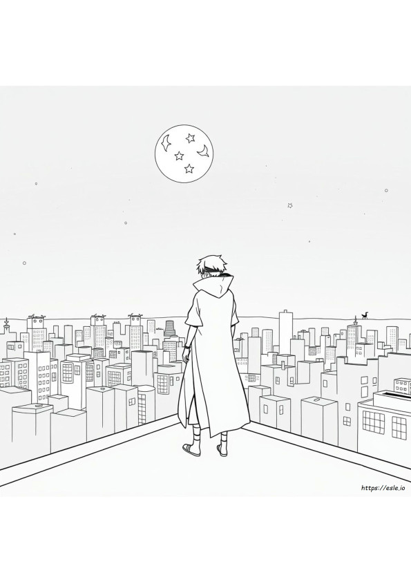 うちはイタチの塗り絵