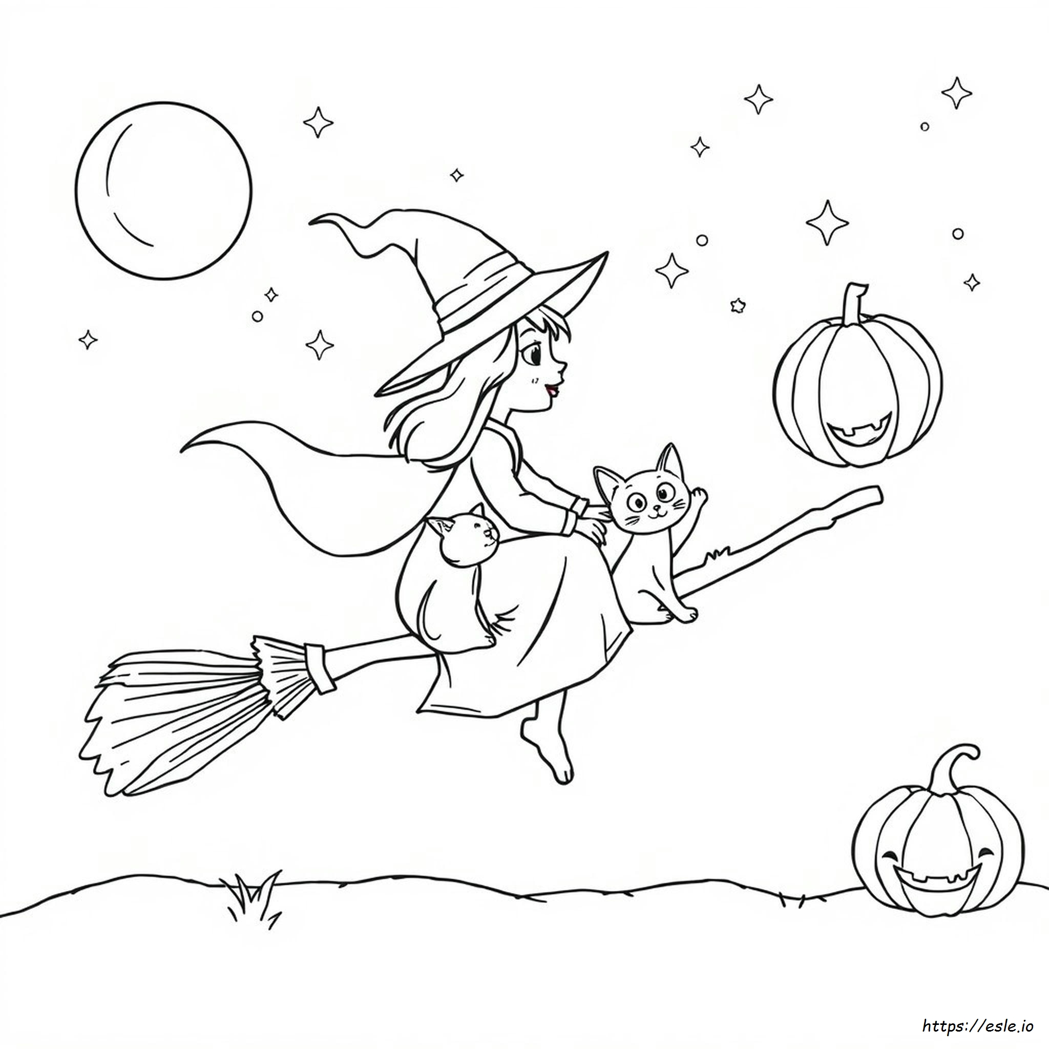 Personaggi Di Room On The Broom Da Colorare