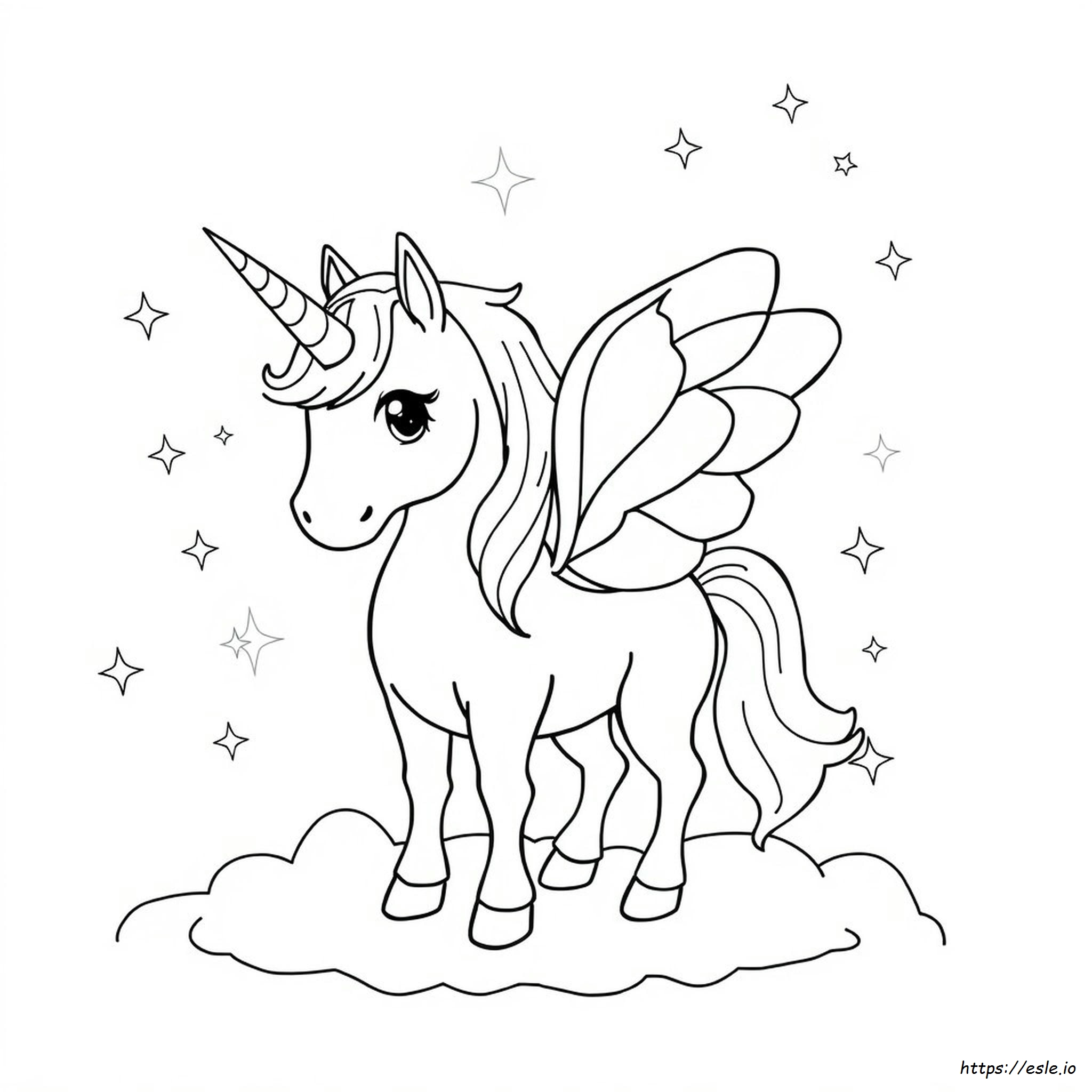 Einhorn Mit Flügeln Ausmalbilder Zum Ausdrucken