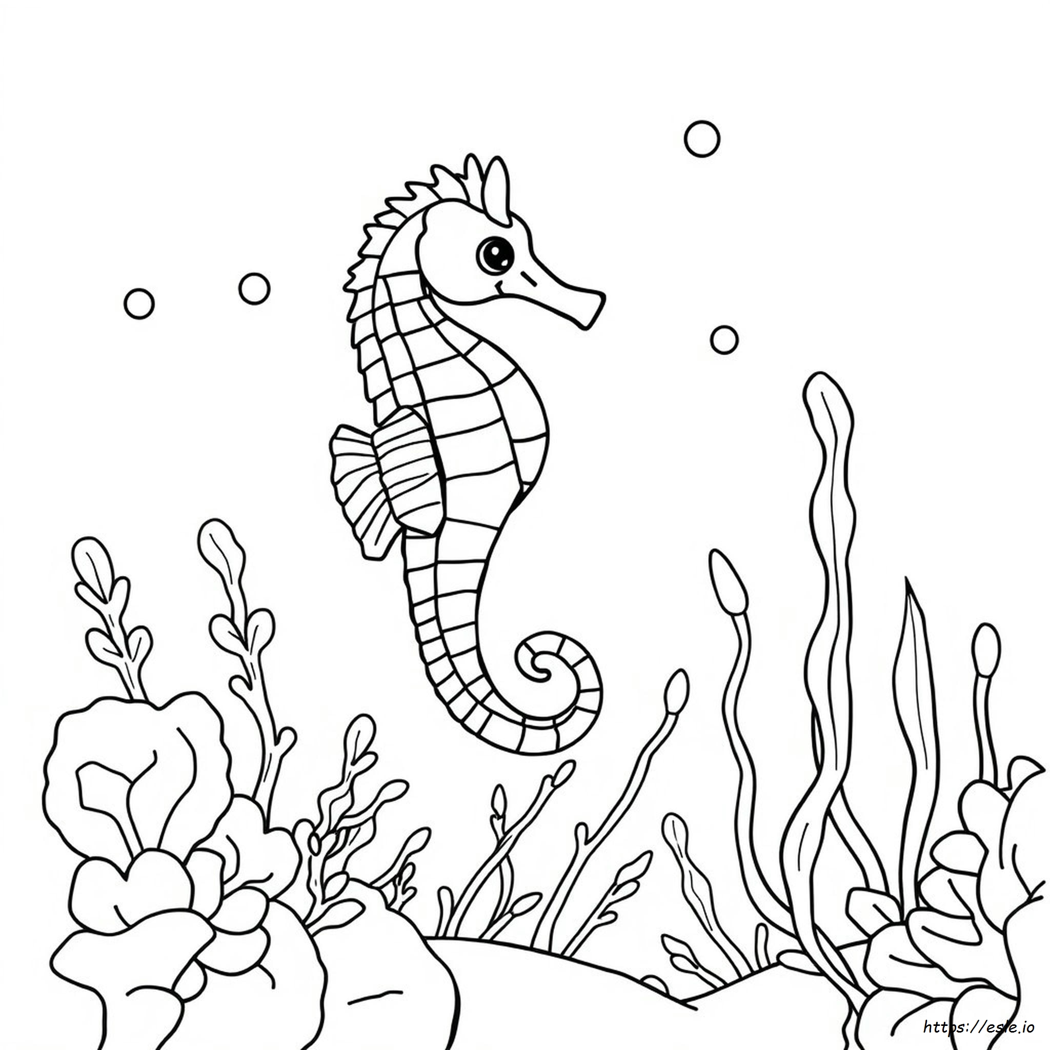Free Seahorse Coloring Pages