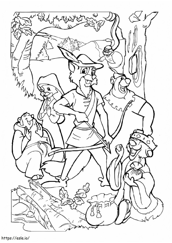 Robin Hood 9 coloring page