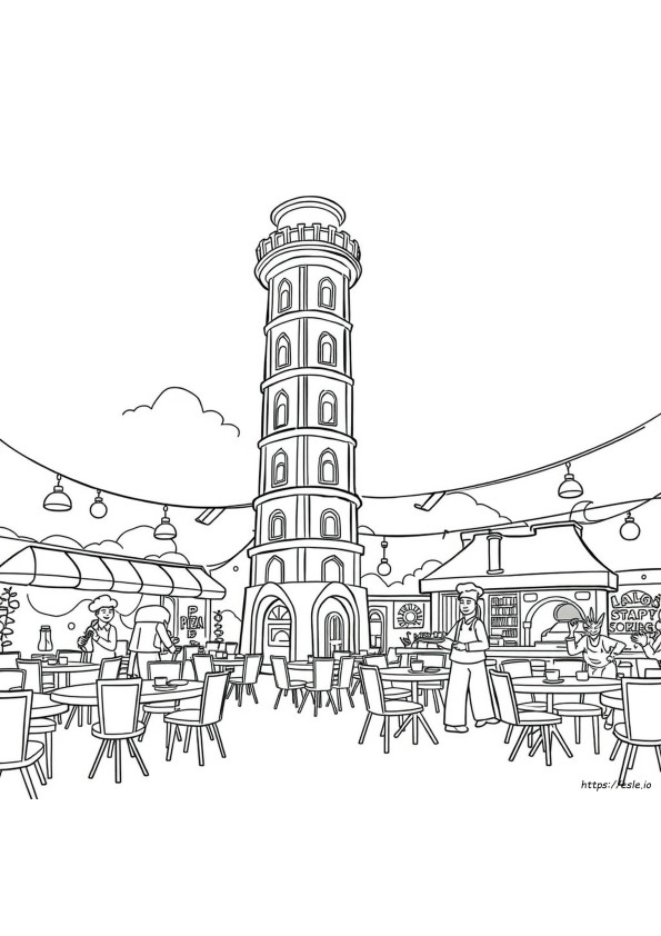 Disegni Da Colorare Di Pizza Tower