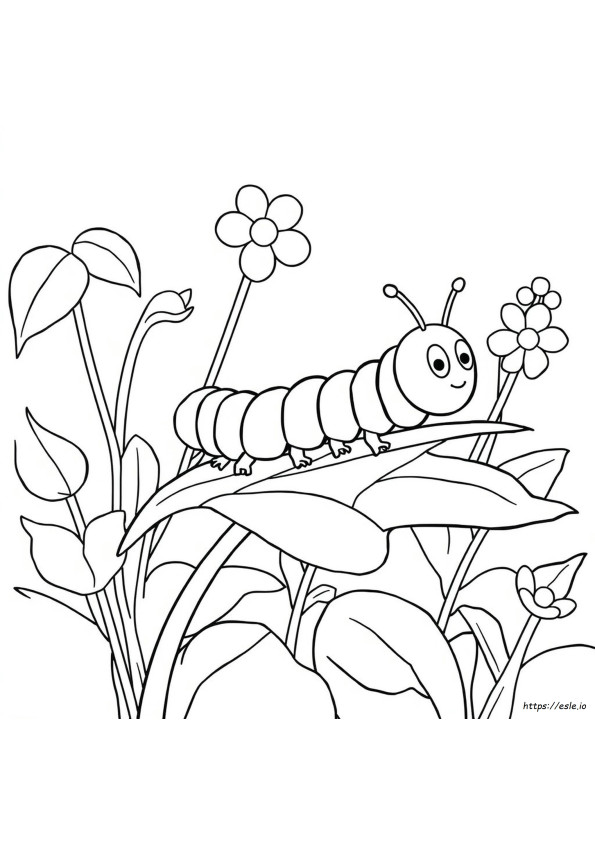 Coloriage Chenille