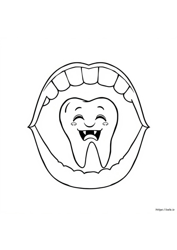 Coloriage Dent