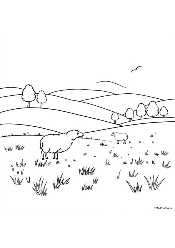 The Lost Sheep Coloring Sheet