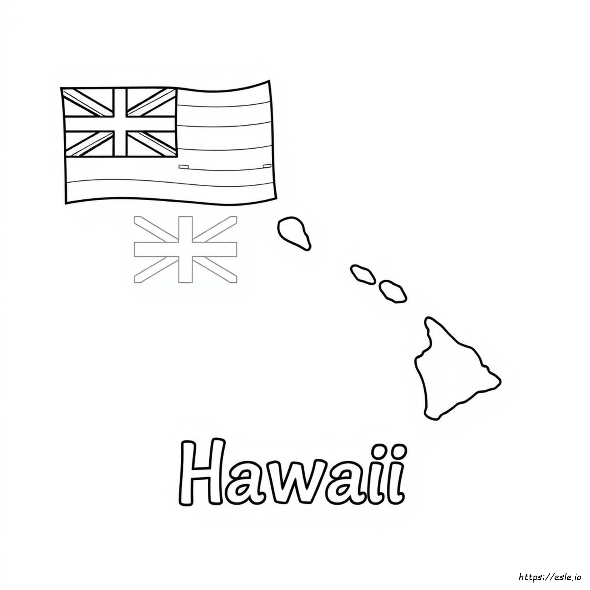 Hawaii State Coloring Pages