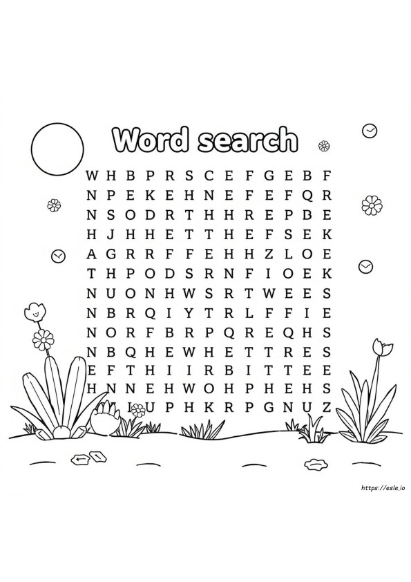 Coloriage Mots Mêlés