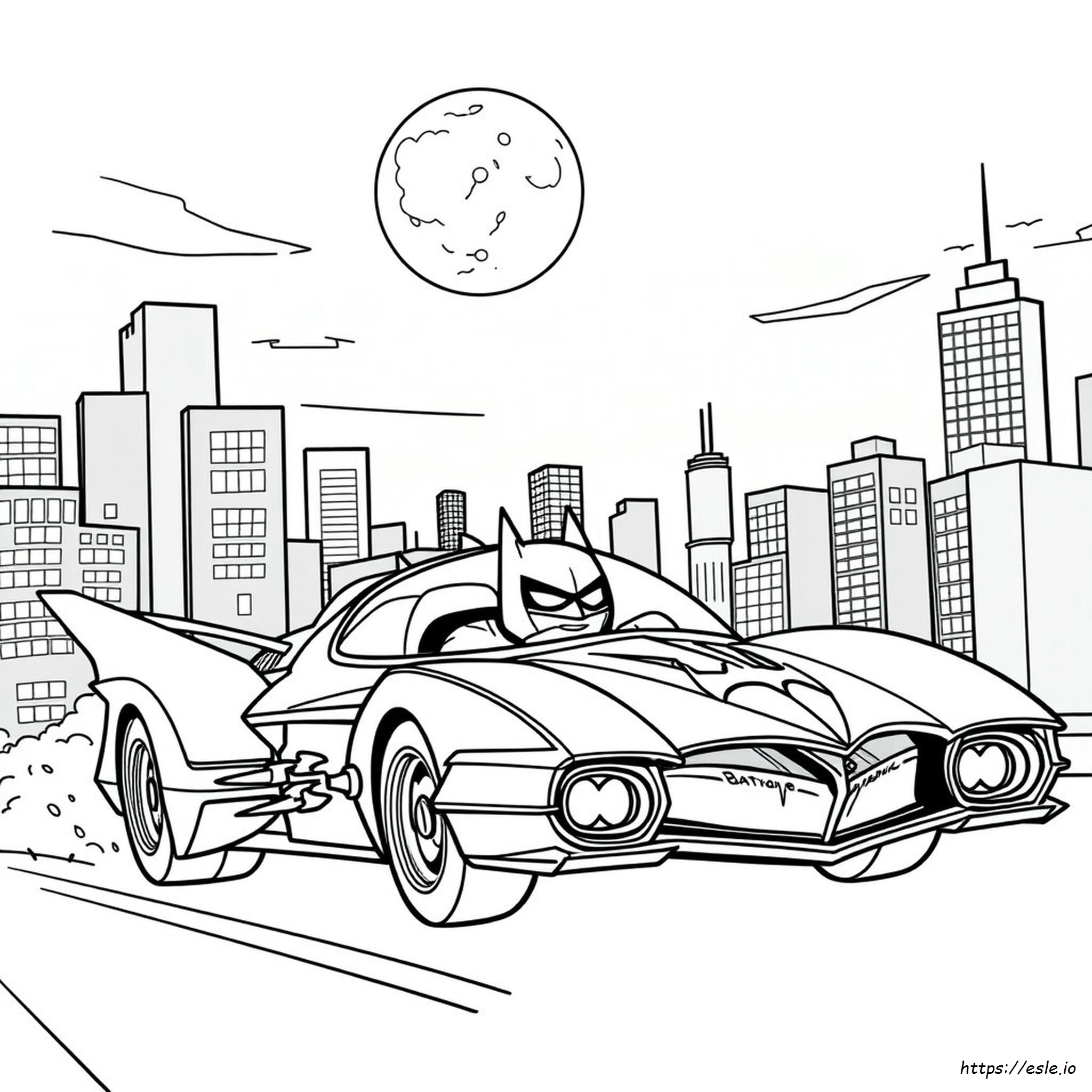 Batmobile Coloring Pages Free