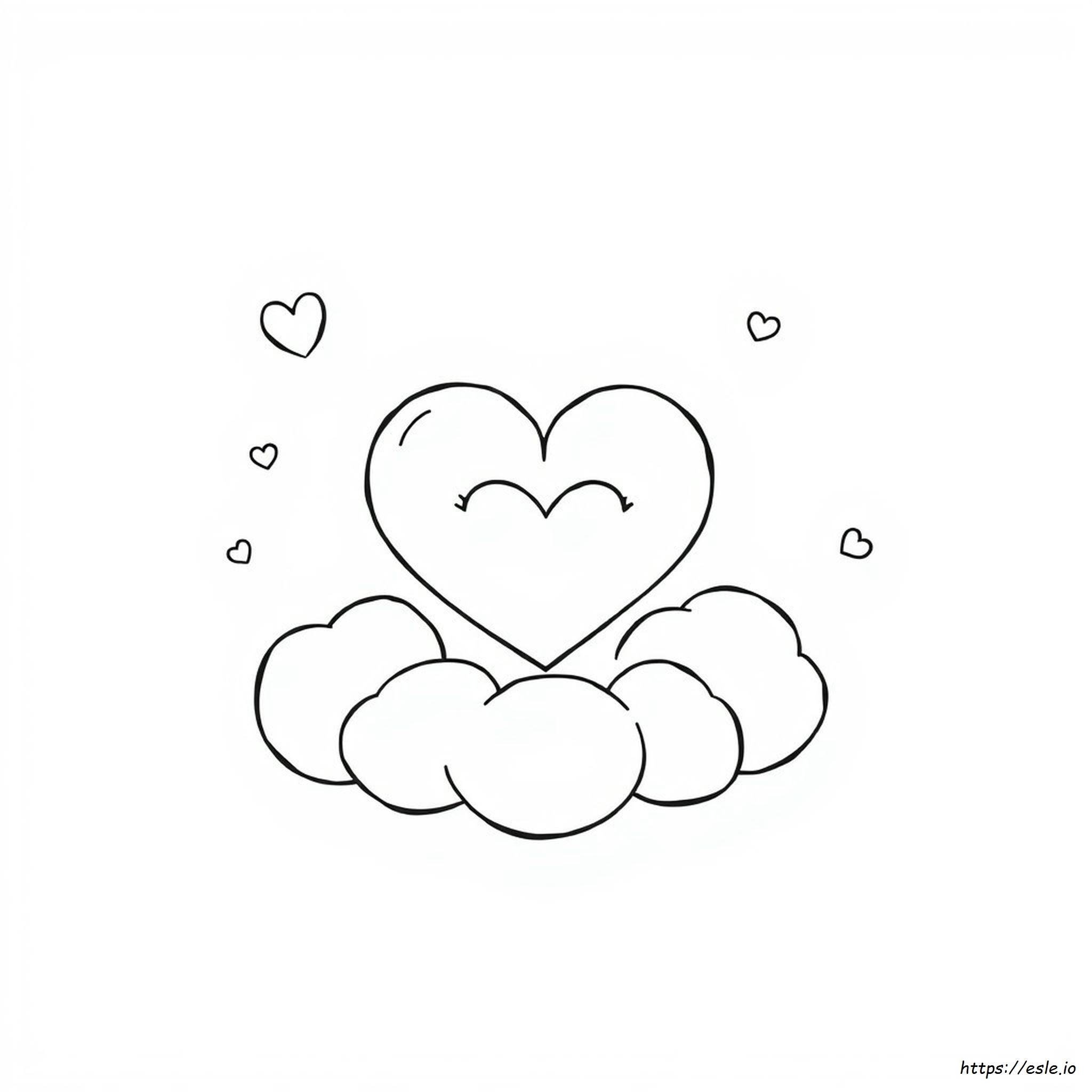 Cute Heart Colouring Pages