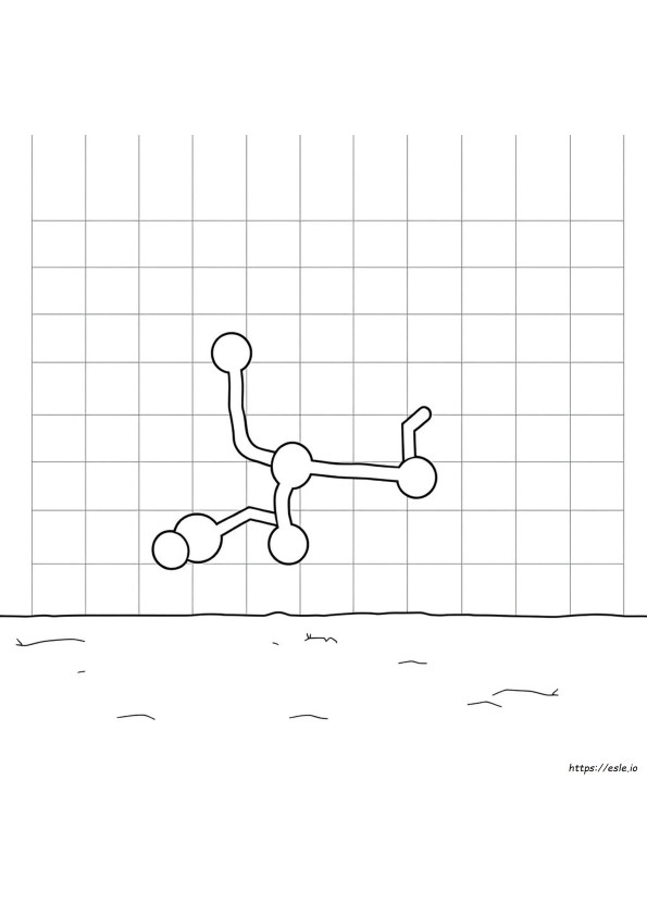 Seratonin Molecule Coloring Page