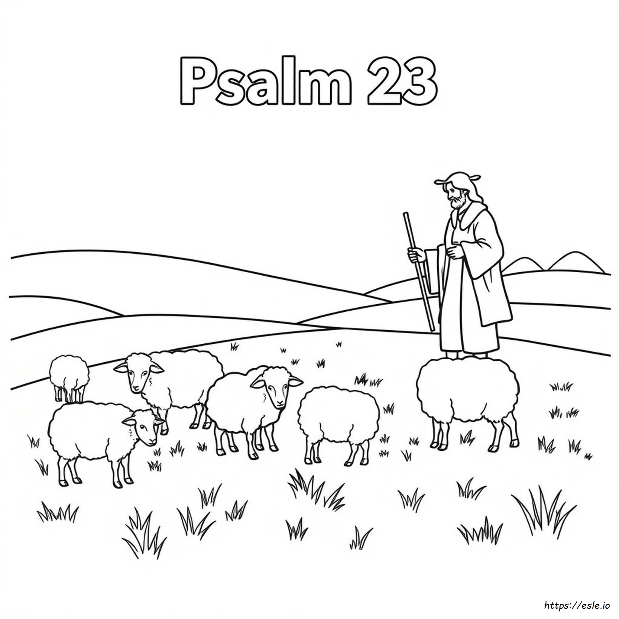 Psalm 23 Coloring Page Pdf
