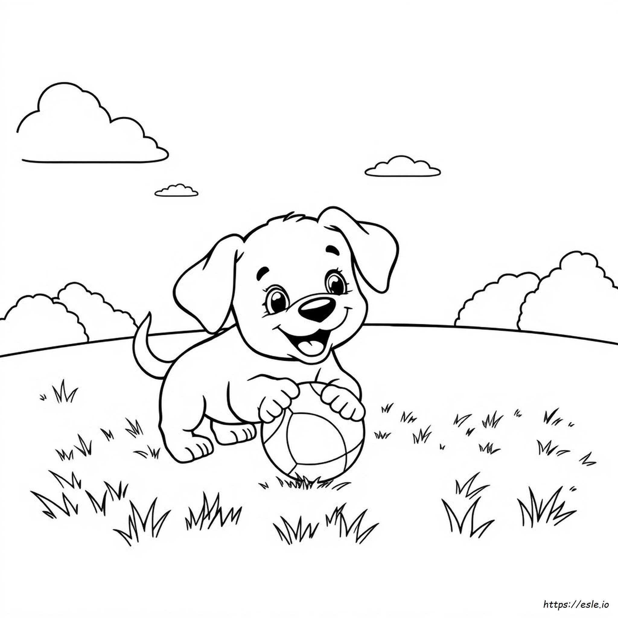 Funny Puppy Coloring Pages